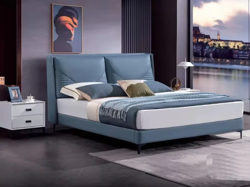 Leather Bed Z592