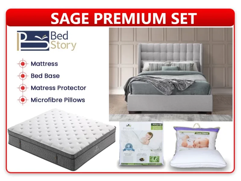 Sage Mattress Bed Set - Premium